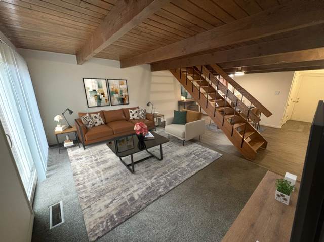 1-bedroom townhome at Rivers Edge Apartments And Townhomes in Dayton, OH